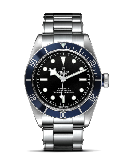Tudor Black Bay 41 mm steel case, Rivet steel bracelet (watches)